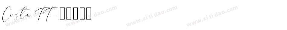 Costa TT字体转换